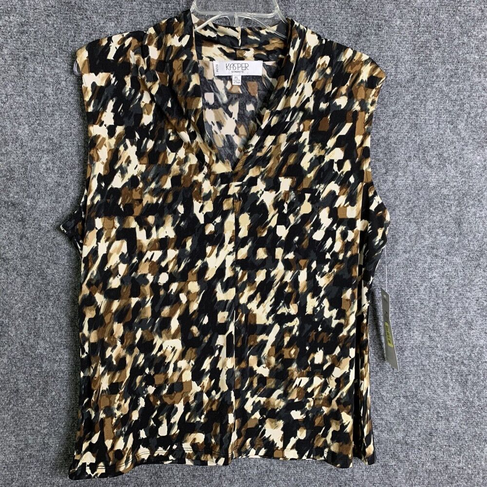 Kasper Petites Separates Women PL  Animals Type Print NWT Sleeveless